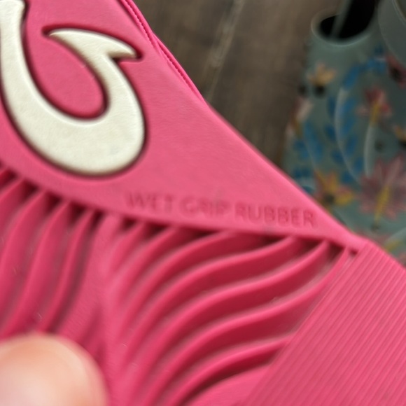 Olukai 'AKA Flip Flop Sandals Pink Plumeria Women’s Size 10 - Picture 5 of 6